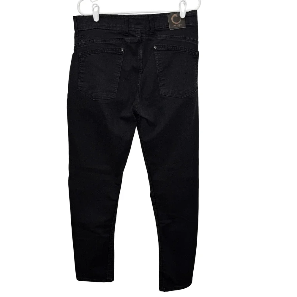 Origin USA Delta-68 Men Black Performance Stretch Denim Jeans Size 34  Maine USA